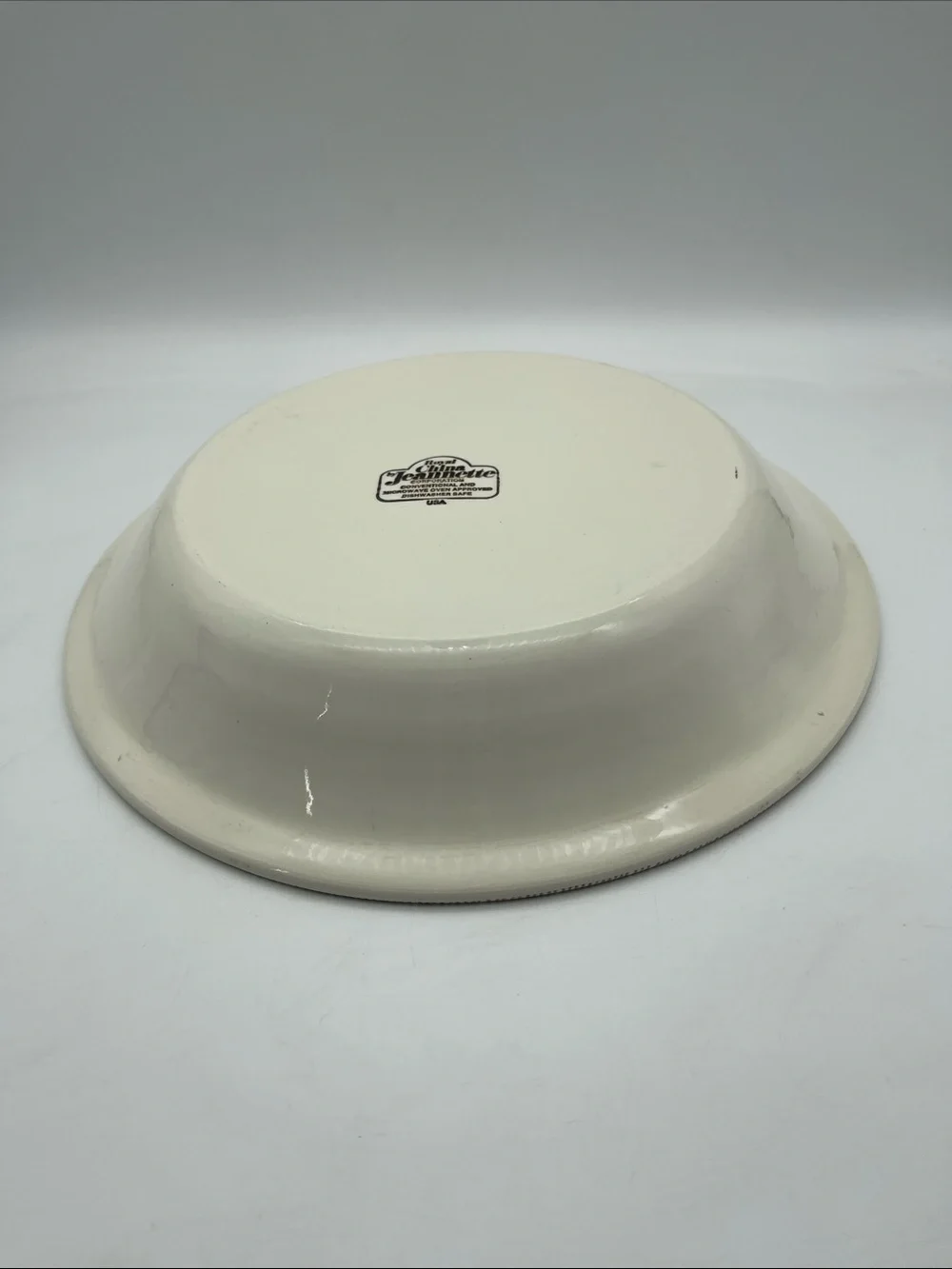 Vintage Quiche Lorraine Recipe Pie Plate Dish Royal China Jeannette Collectible
